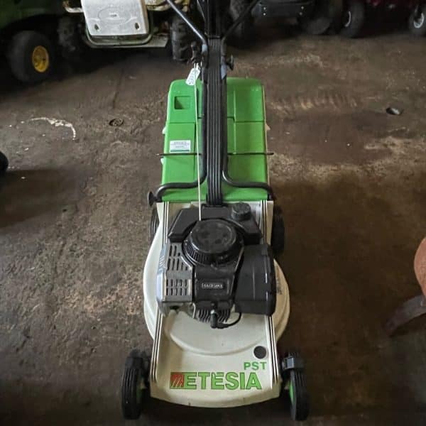 Etesia walk behind 2 stroke petrol lawn mower